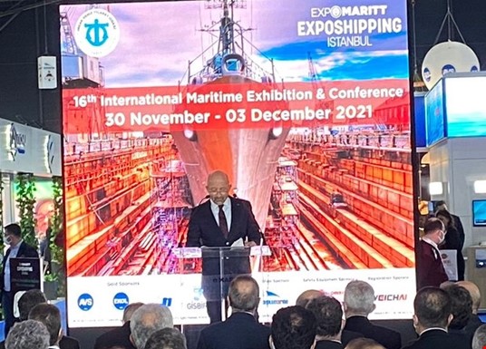 Gemi Yat ve Hizmetleri İhracatçıları Birliği Başkanı Sayın Cem Seven  Expomaritt Exposhipping Fuarı'nda Açılış Konuşmasını Gerçekleştirdi